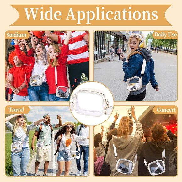 Durable Transparent Waist Bag with Adjustable Strap - Perfect for Events - Picture 7 of 7